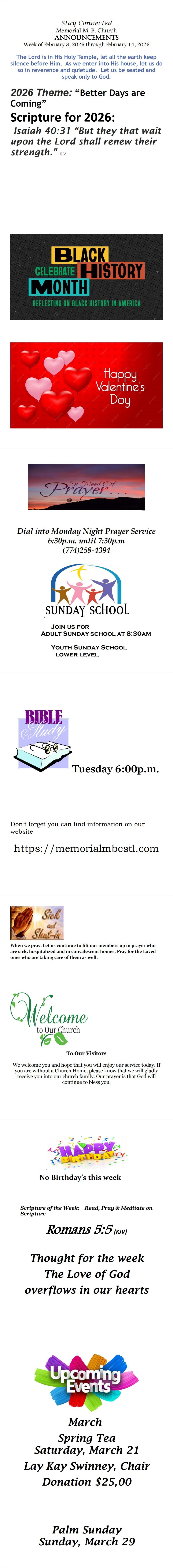 Announcements for 020826