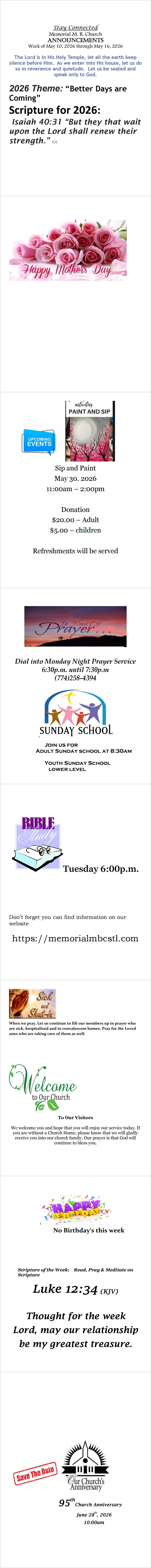 Announcements